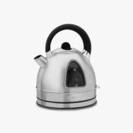 A Cuisinart PerfecTemp cordless electric kettle against a light-gray background.