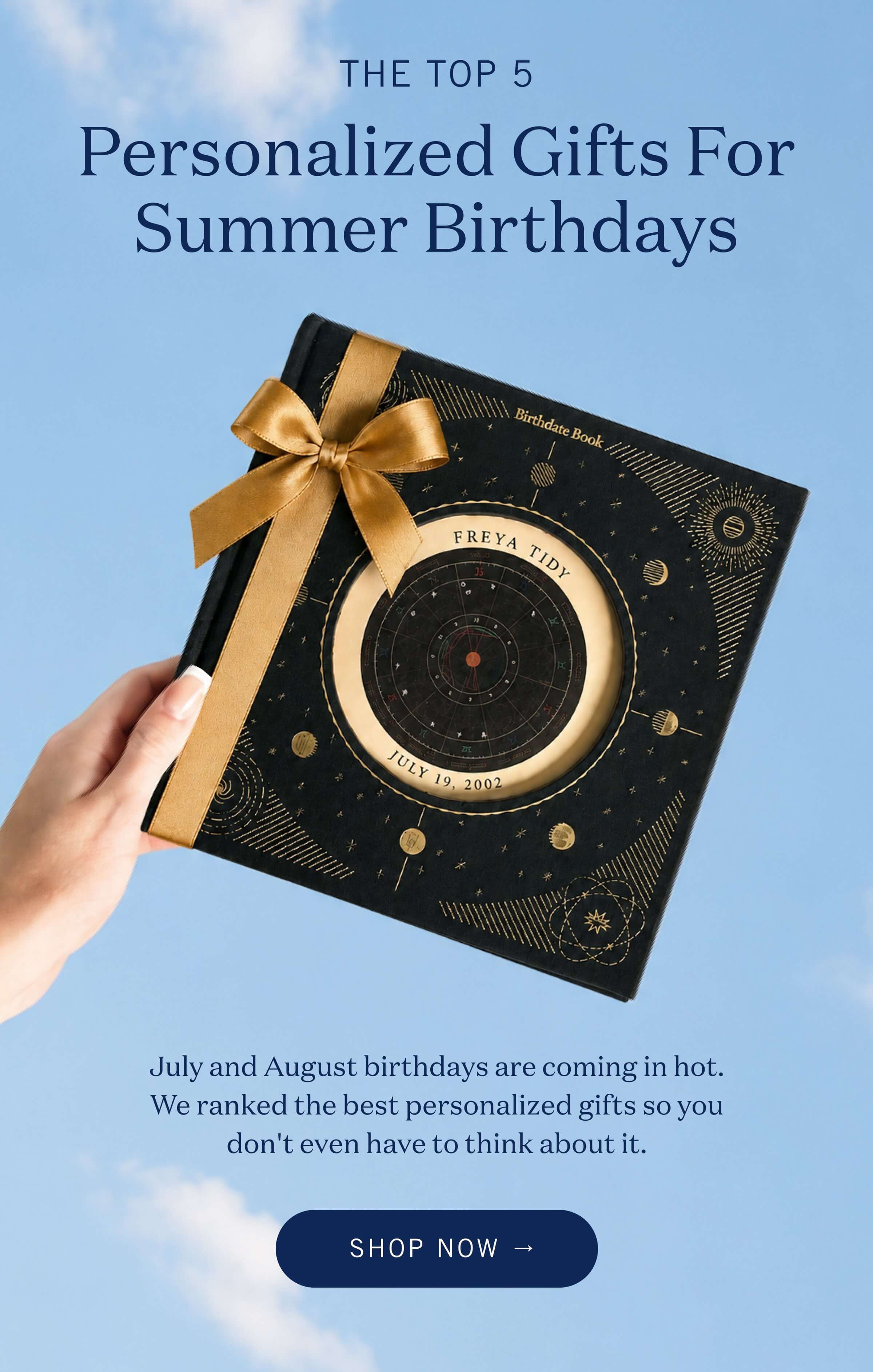 The Top 5 Personalized Gifts For Summer Birthdays