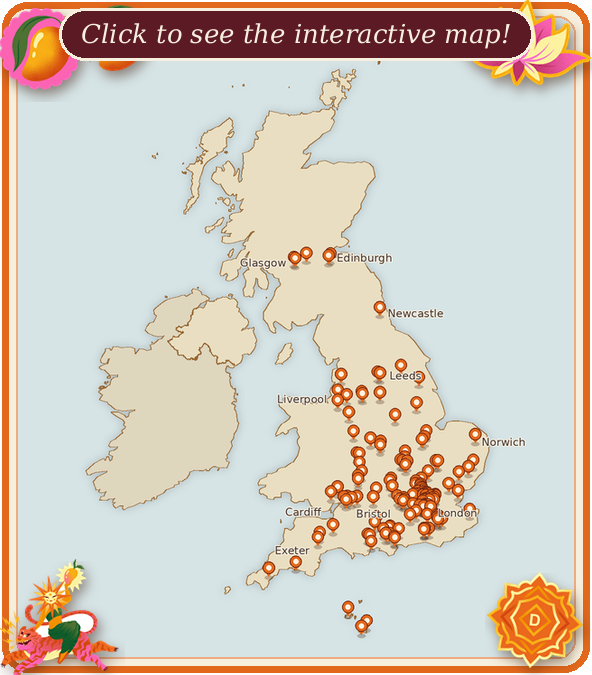 Tap to open the interactive map of 138 Waitrose stores stocking Desi Daru