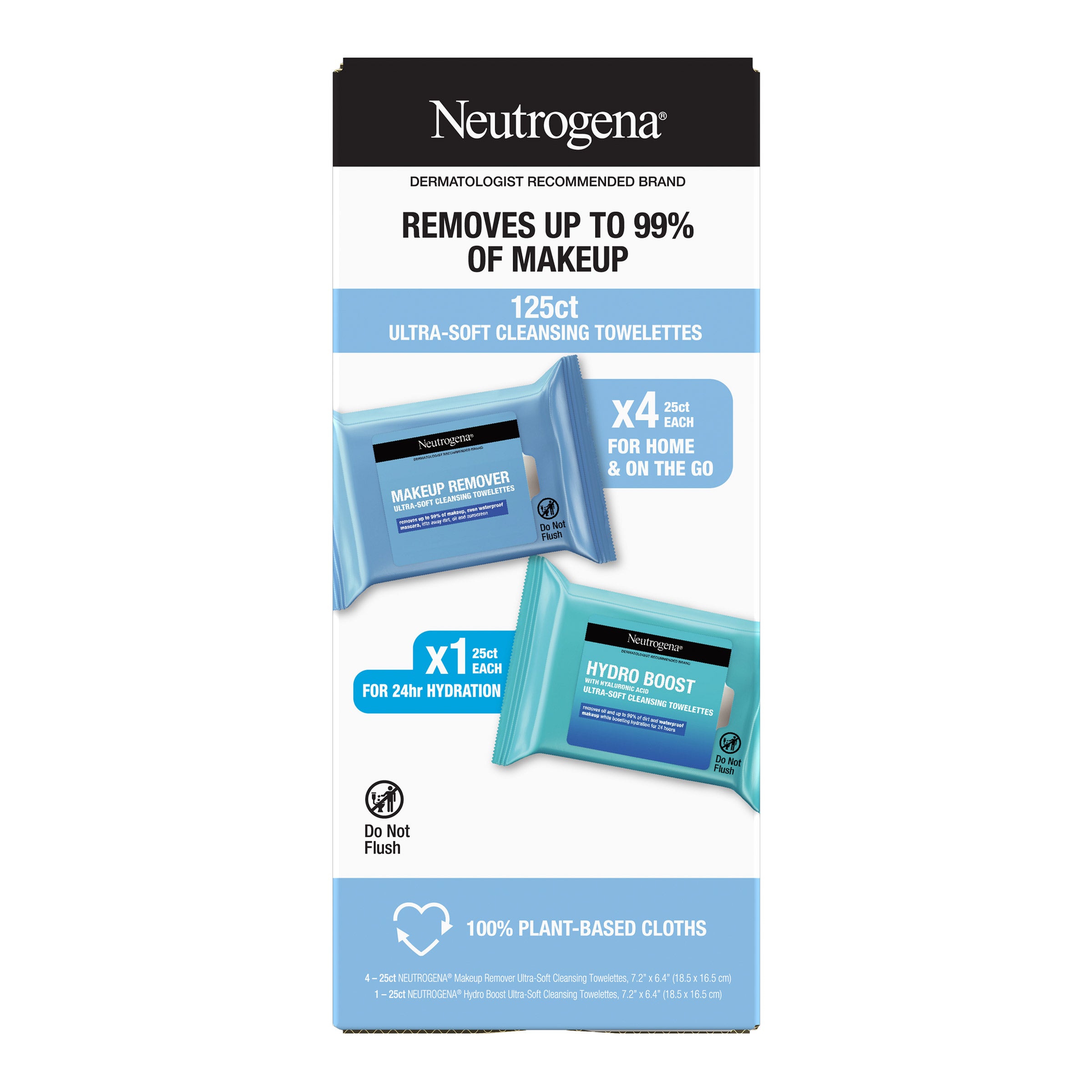 Neutrogena Makeup Remover Wipes, 125-Count