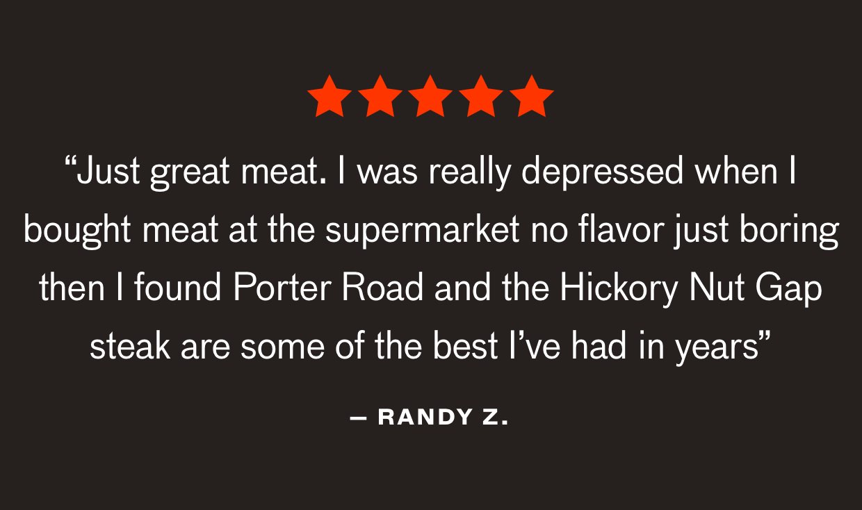 Cut of the Week - Grass-fed NY Strip from hickory nut gap