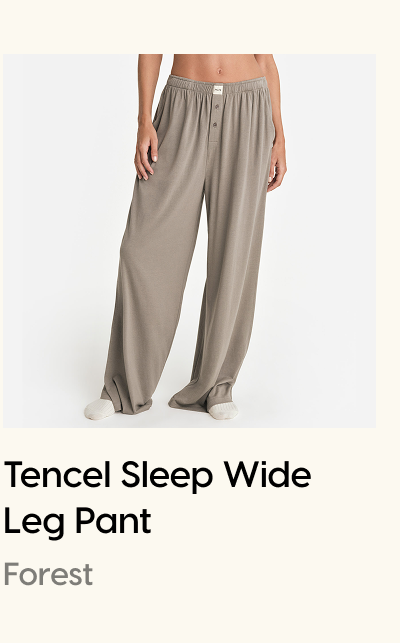 Tencel Sleep Wide Leg Pant Forest