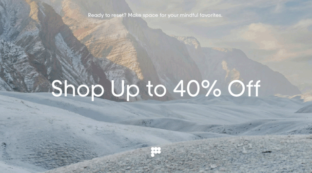 Shop up to 40% off