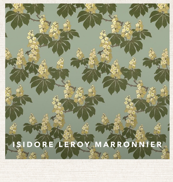 Isidore Leroy Marronnier Green Floral Non Woven Wallpaper