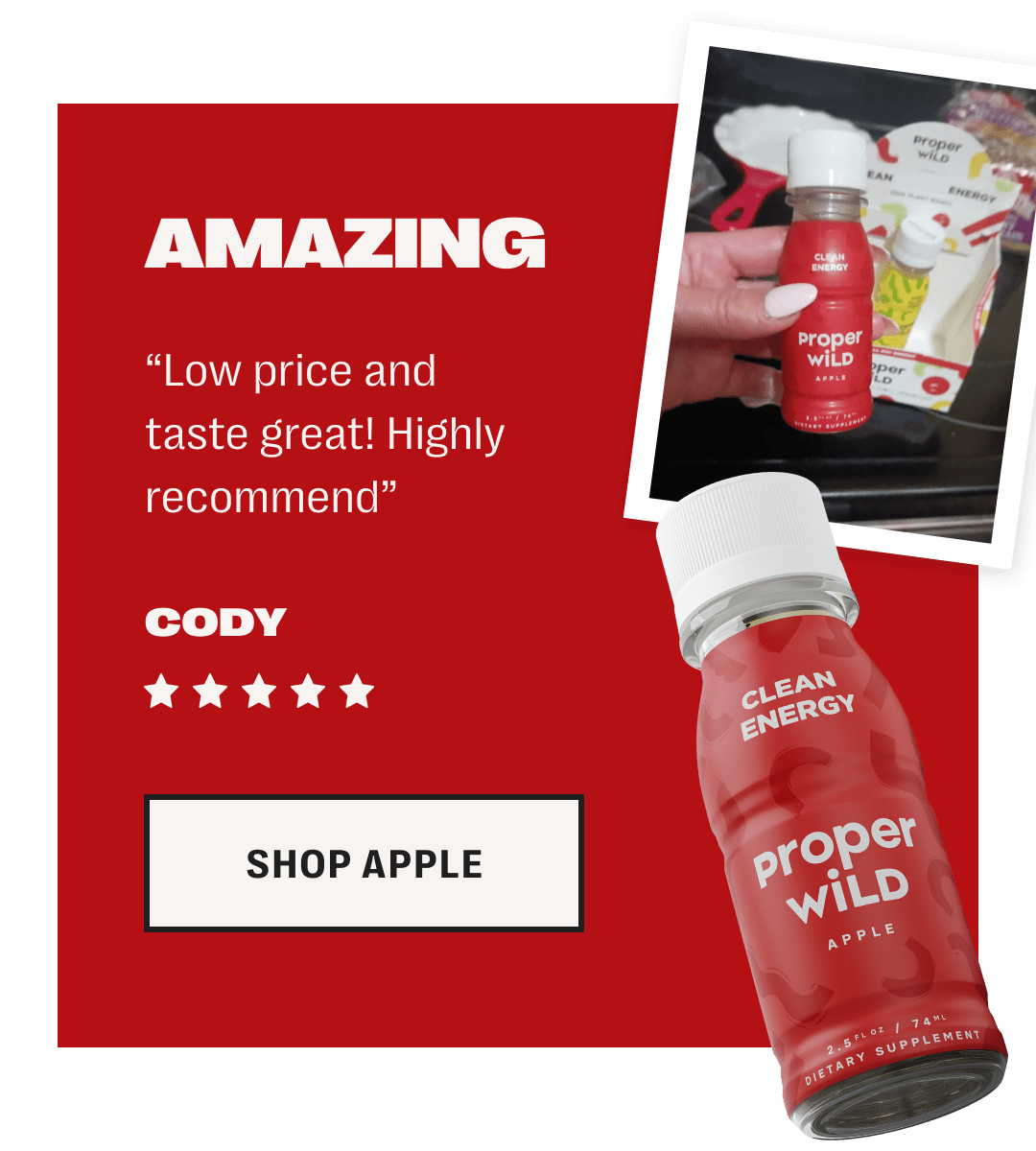 amazing - “low price and taste great! highly recommend” - cody - shop apple