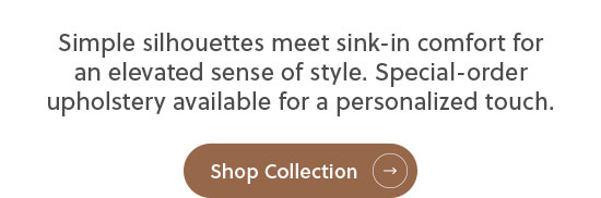 Simple silhouettes meet sink-in comfort for an elevated sense of style. Special-order upholstery available for a personalized touch. - Shop Collection