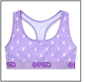 PSD Playboy Bunny Purple Sports Bra