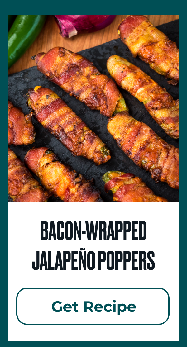 Bacon-Wrapped Jalapeño Poppers