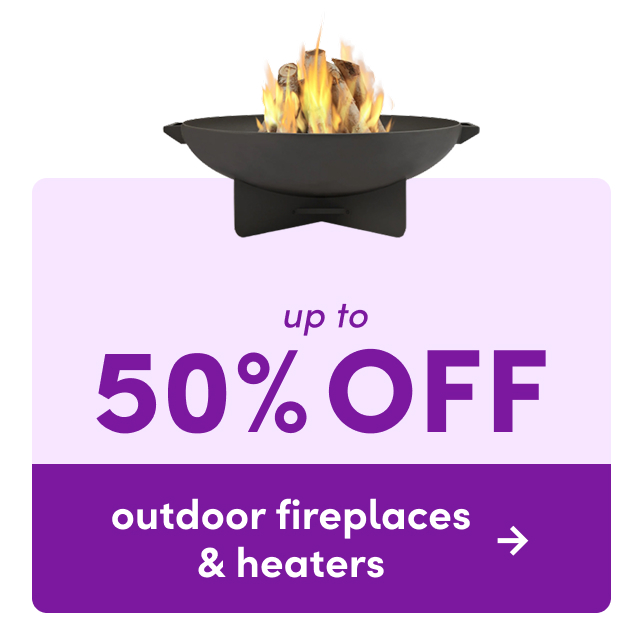 outdoor fireplace & heater sale