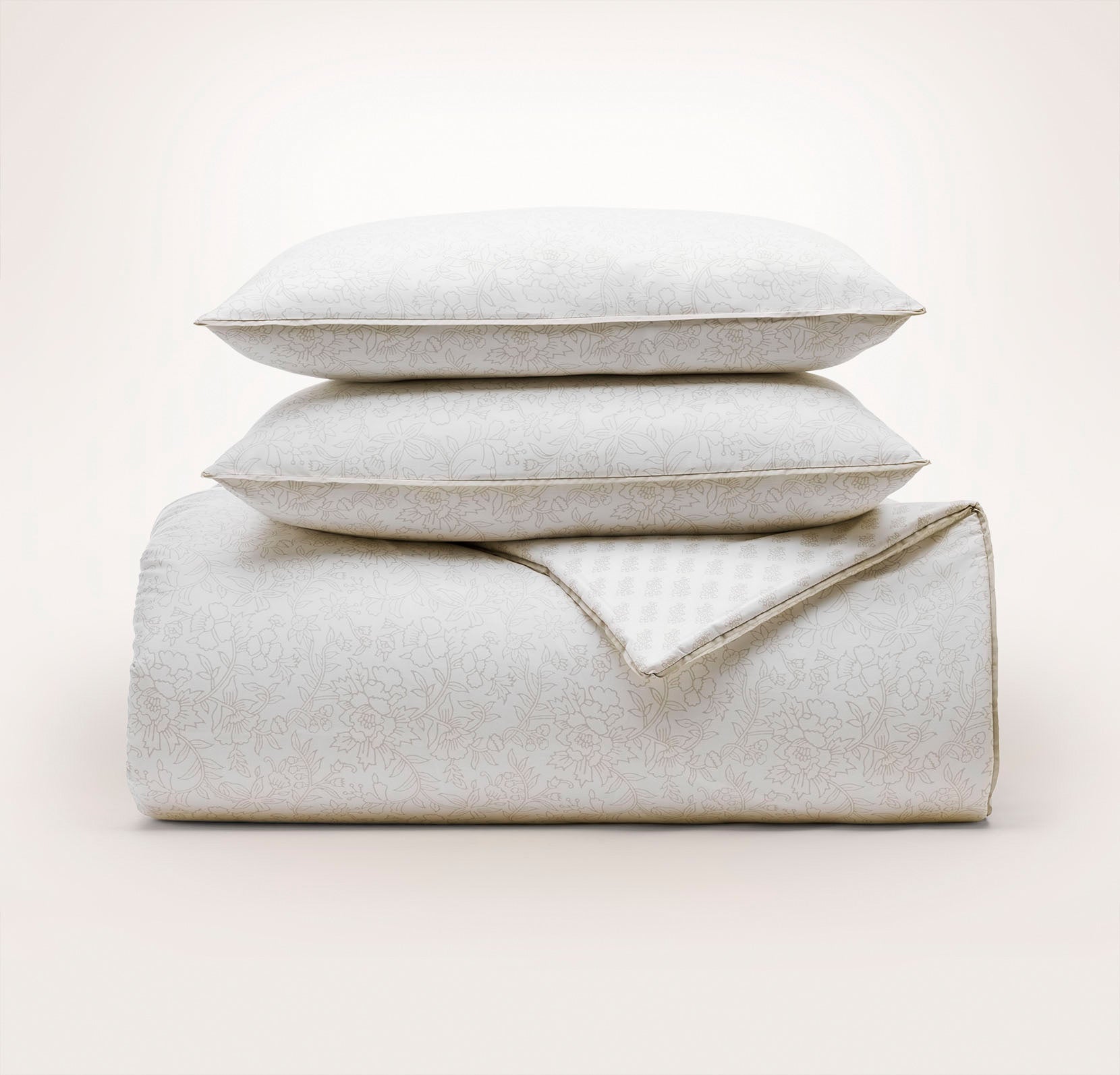 Signature Ladder Stitch Sheet Set in Bluestone/Deep Bluestone