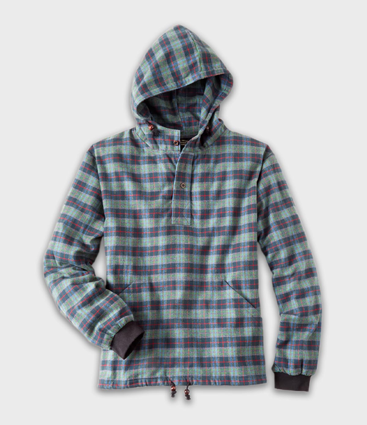 Image of Hooded Flannel Pullover - Montana