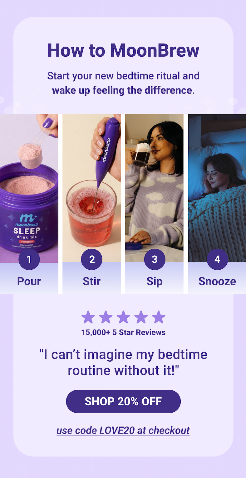 Start your new bedtime ritual and wake up feeling the difference. Just Pour, Stir, Sip and Snooze