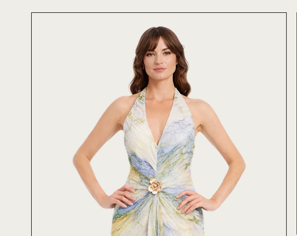 Naya V-Neck Halter Maxi Dress