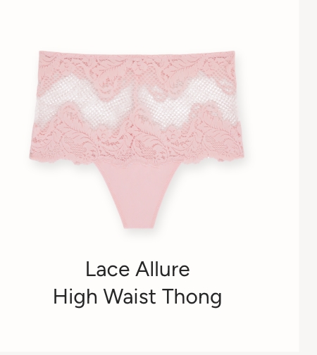 Lace allure highwaist thong