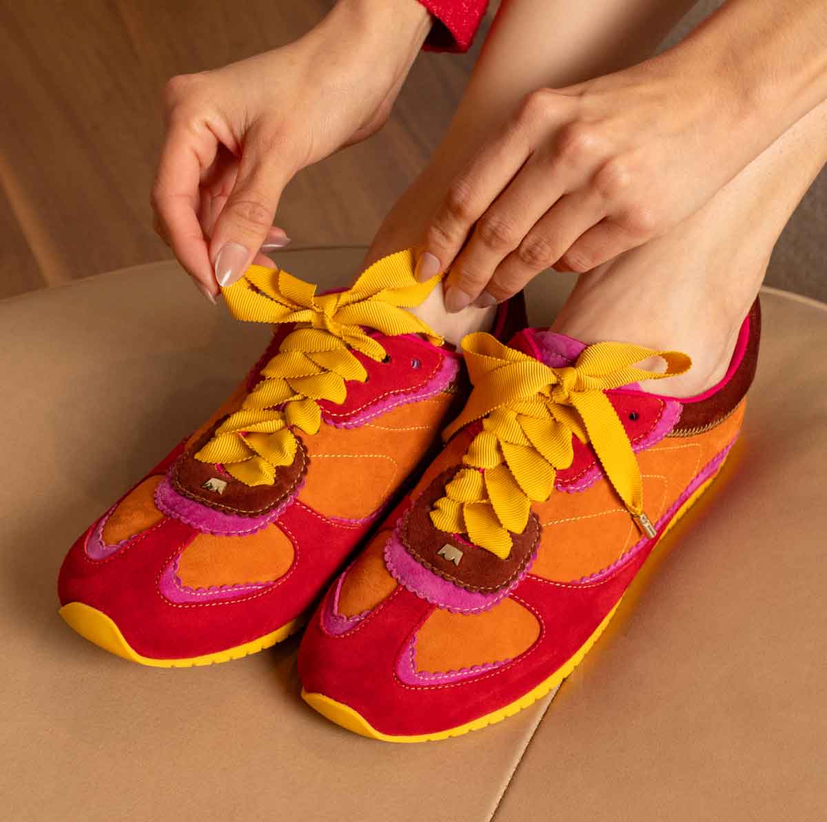 The Speedbird In Sienna Multi Suede