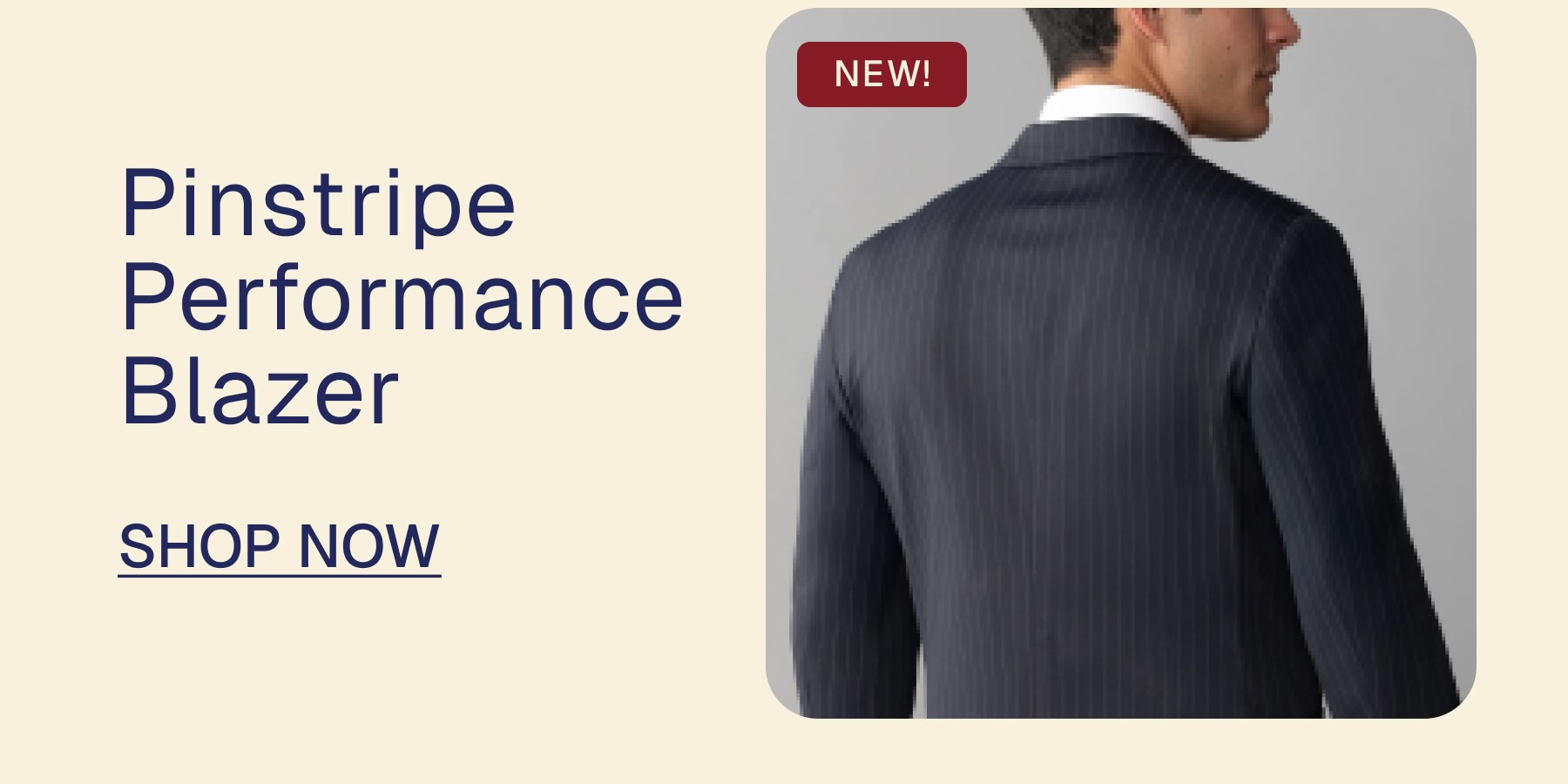 Pinstripe Performance Blazer