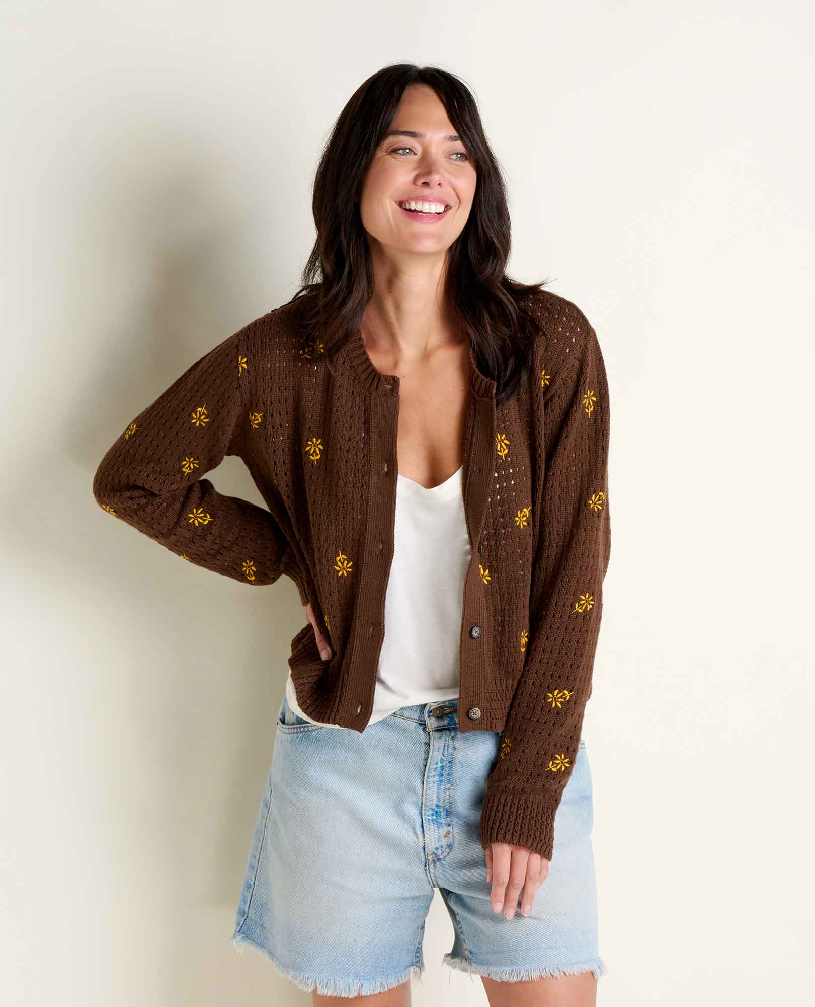 Image of Bianca Embroidered Cardigan