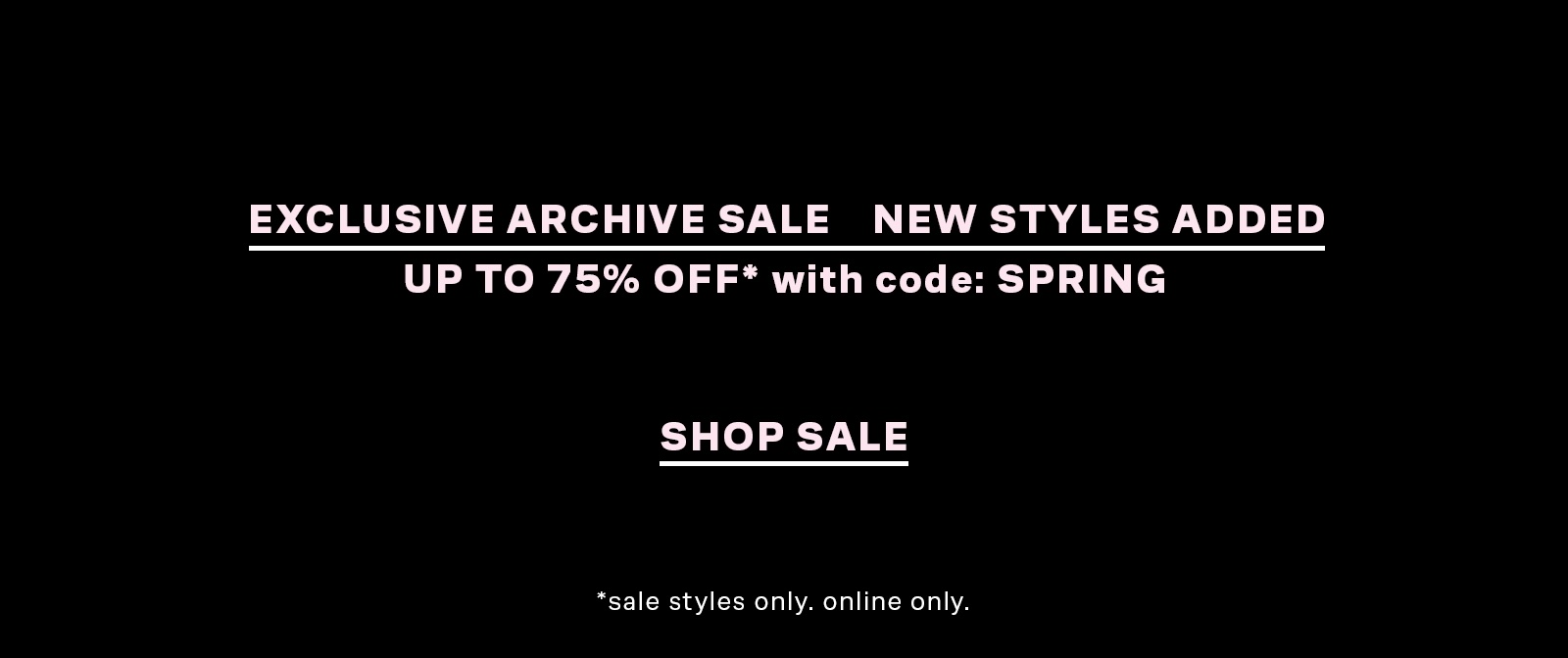 SHOP SALE