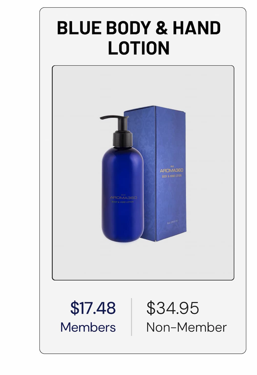 BLUE BODY & HAND LOTION