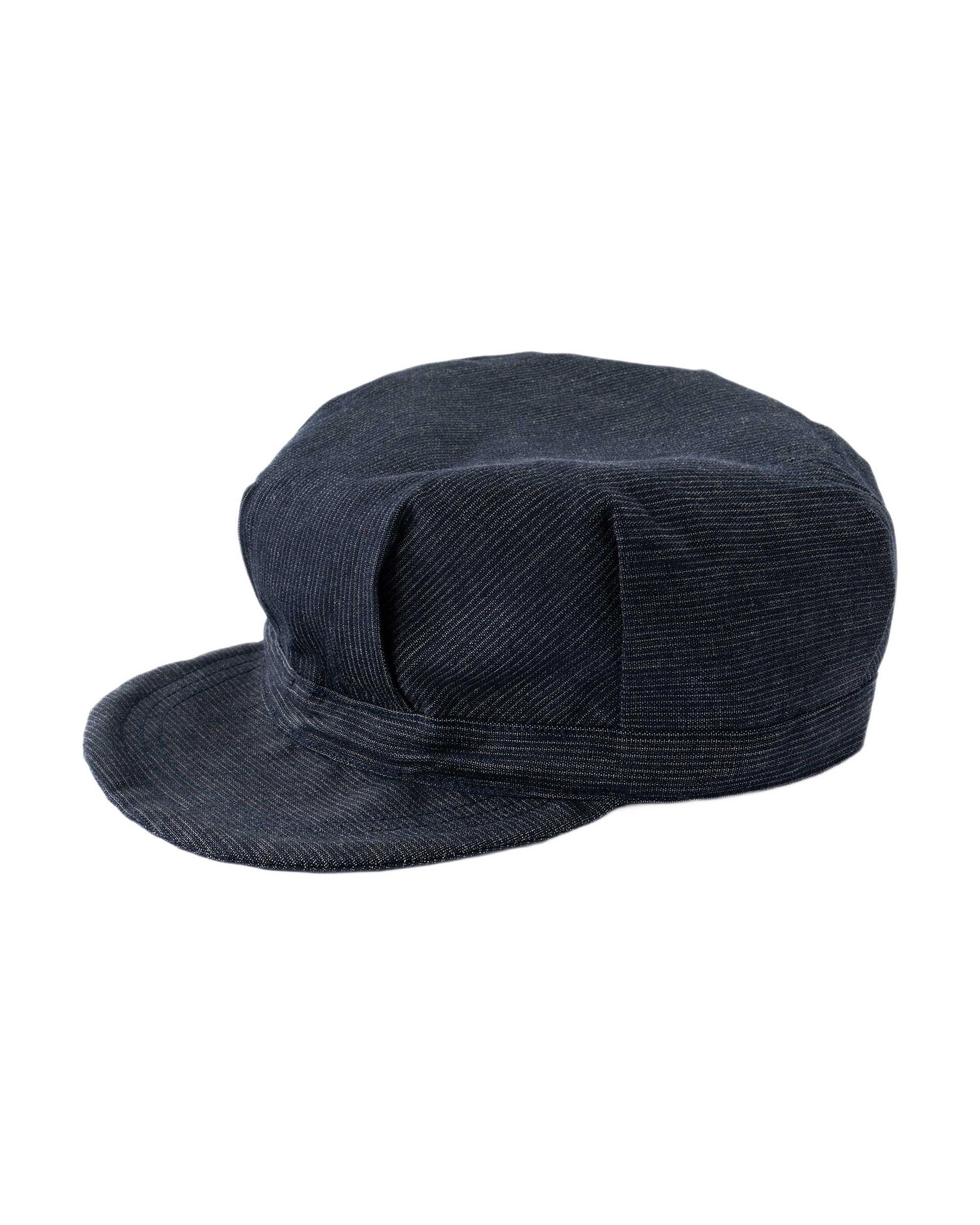 Image of Pinstripe Newsboy Cap - Navy