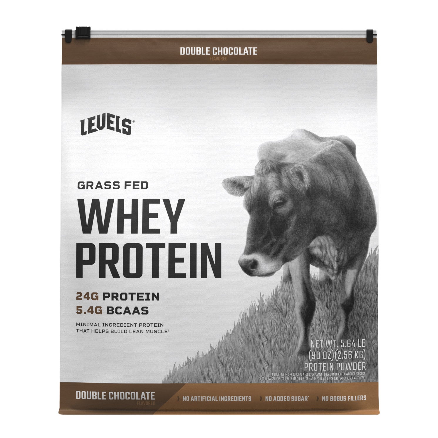 Levels Grass Fed Whey Protein, Double Chocolate AND/OR Vanilla, 5.64 lbs