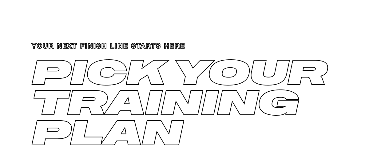 saucony~ Your Next Finish Line Starts Here. Pick Your Training Plan