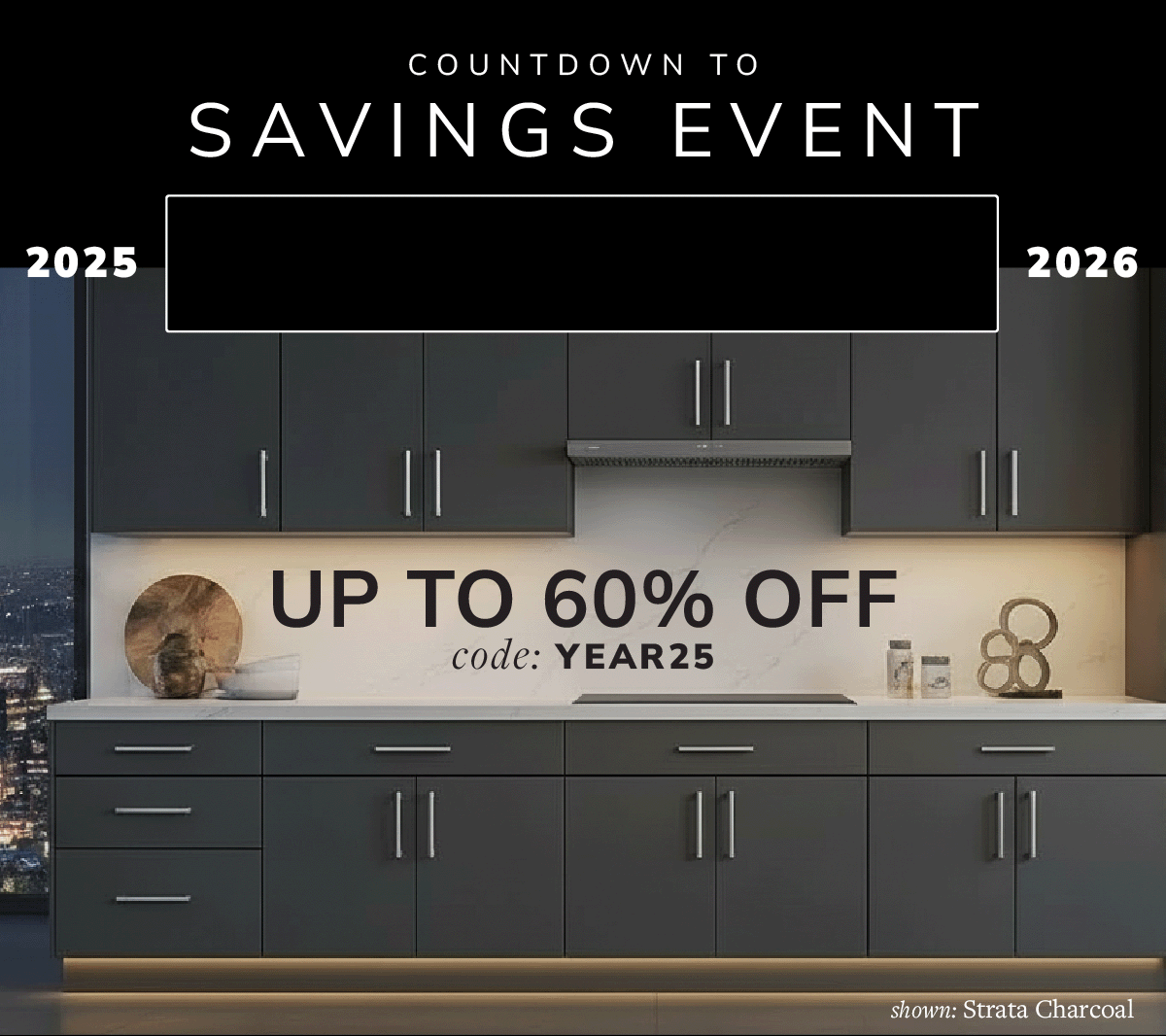 Countdown to Savings Event Up to 60% Off