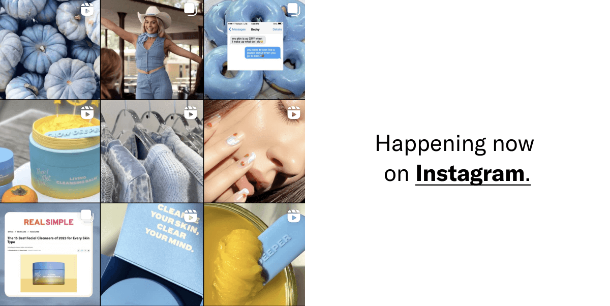 Happening now on Instagram