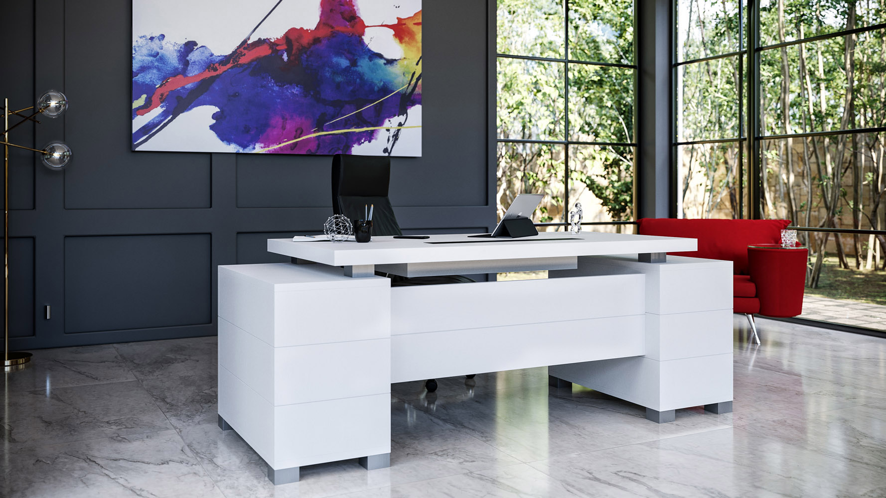 Ford Desk - White