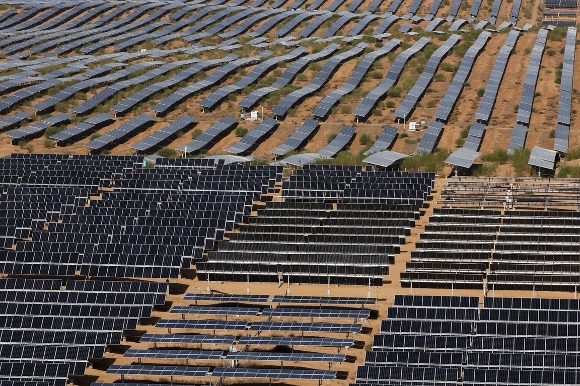 Chinese solar field