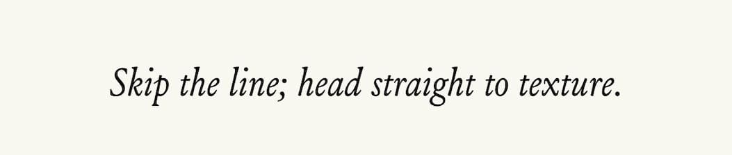 Head Straight to Texture