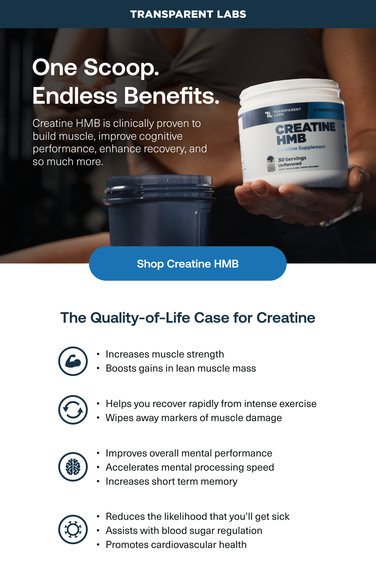 creatine is clinically proven to build muscle, improve cognitive performance, enhance recovery, and so much more.