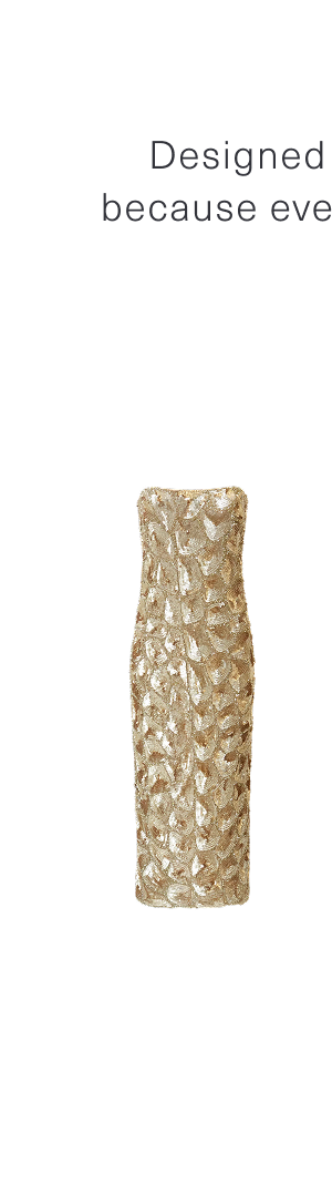 Designed to move with you from evening to after hours: because every celebration calls for something unforgettable. Shop the Singrid Beaded Midi Dress