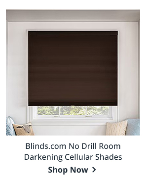 Blinds.com No Drill Room Darkening Cellular Shades | Shop Now >