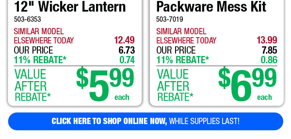 Lake and Trail Packware Mess Kit - ONLY $6.99 After Rebate*!