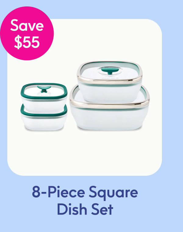 8-Piece Square Dish Set