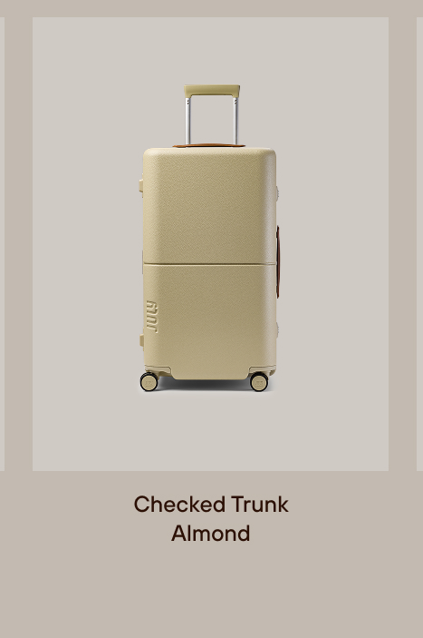Checked Trunk Almond