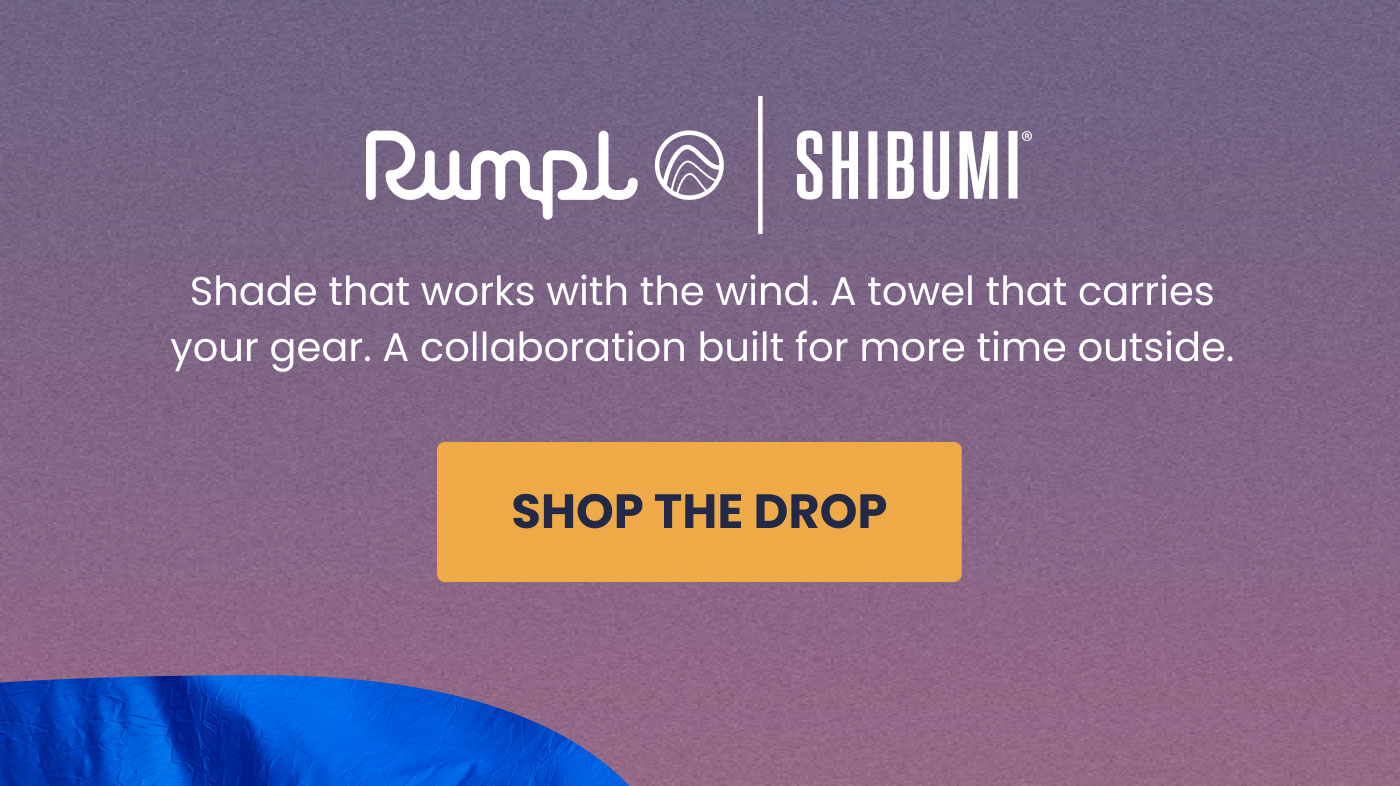 Shade that works with the wind. A towel that carries your gear. Shop the drop.