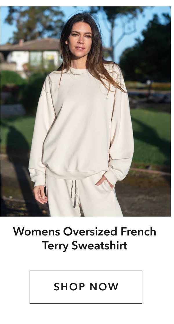 Womens Oversized French Terry Sweatshirt