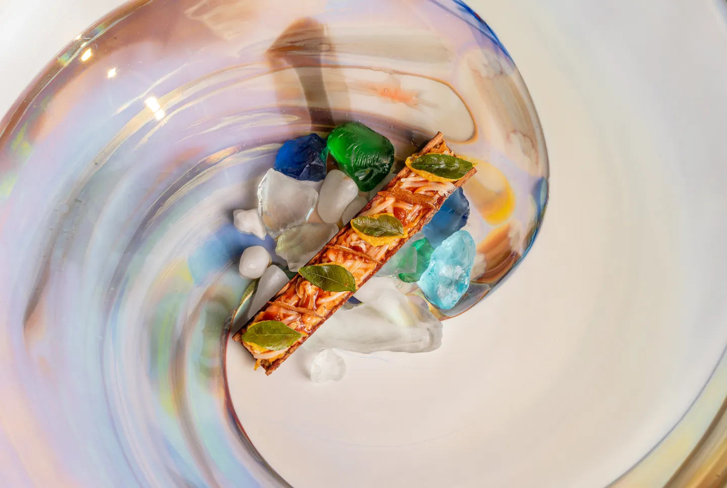 An elegant plate from one of the best restaurants in Dubai