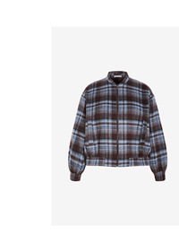 Shop the Mila Check Bomber Jacket