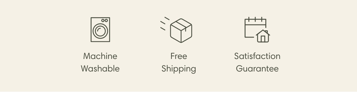 Machine Washable I Free Shipping I Satisfaction Guarantee