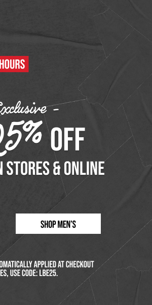 Extra 25% off Shop Men's