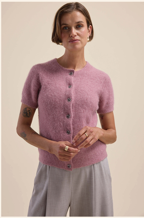 Adelaide Luxe Whisper Short Sleeve Cardigan