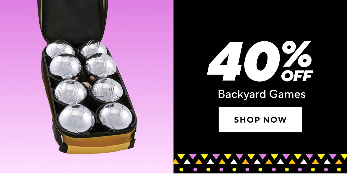 40% Off Backyard Games