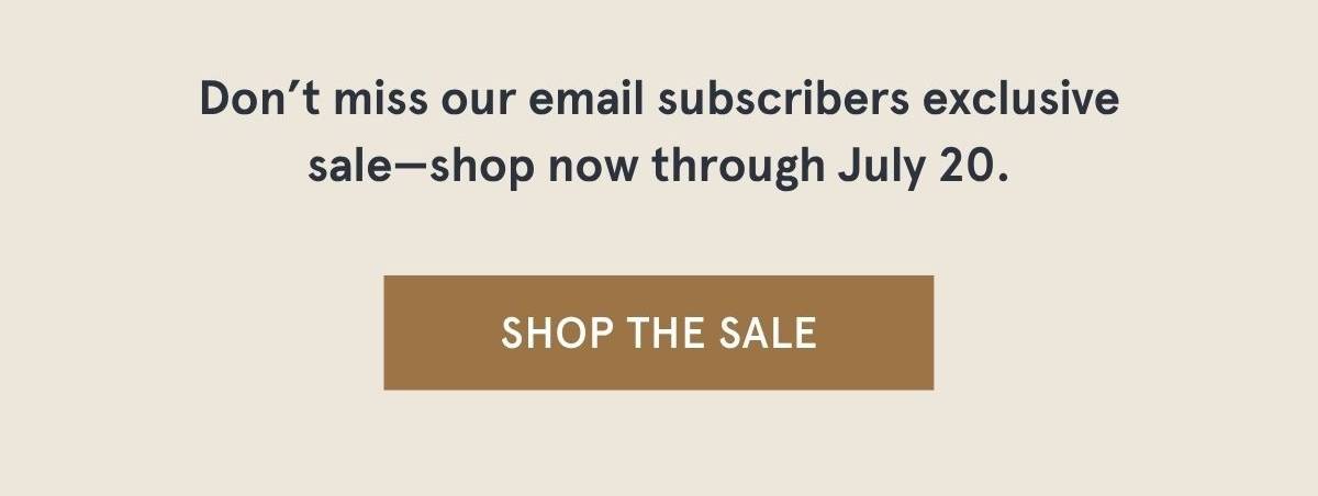 SHOP THE SALE >
