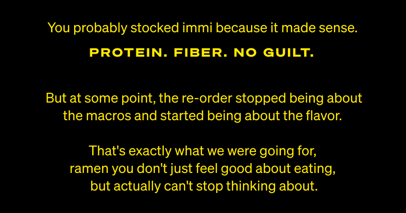 You probably stocked immi because it made sense. 