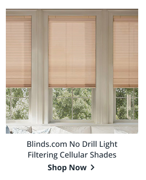 Blinds.com No Drill Light Filtering Cellular Shades | Shop Now >