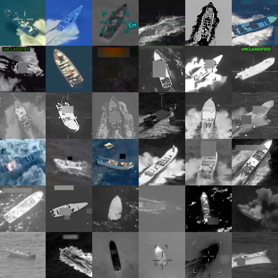 A compiled graphic showing images of boats.