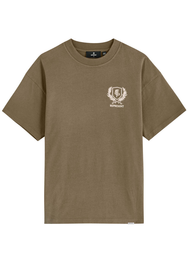 REPRESENT Crest logo-print cotton T-shirt